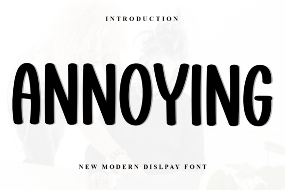 Annoying Font: Bold Display Typography for Web Layouts