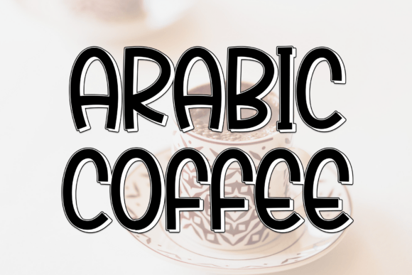 Arabic Coffee Font: A Relaxed Display Typeface for Editorial Design