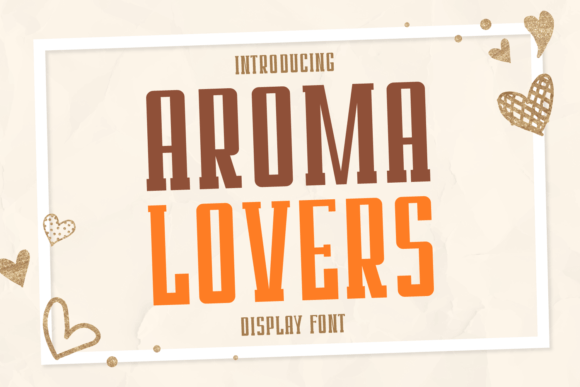 Aroma Lovers Font: Chic Display Typography for Web