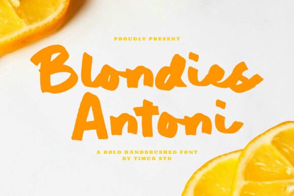 Blondies Antoni Font: Bold Display Type for Digital Campaigns