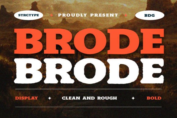 Brode Font: Bold Display Serif for Web Design