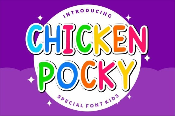 Chicken Pocky Font: Playful Display Type for Crafts