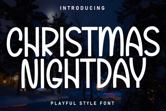 Christmas Nightday Font: A Designer’s Holiday Branding Test