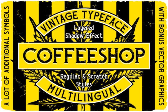 Coffeeshop Font: A Vintage Display Typeface for Campaigns