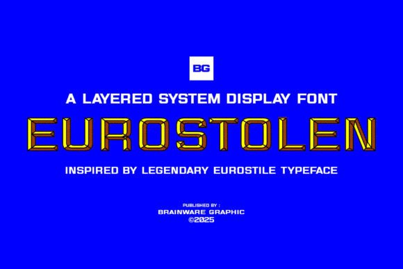 Eurostolen Font: A Display Typeface for Editorial Design