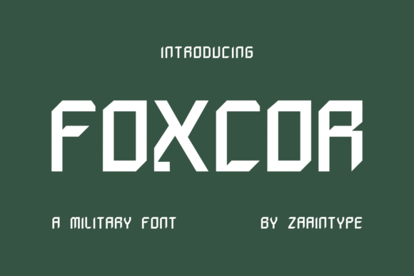 Foxcor Font: Bold Display Typography for Web Design