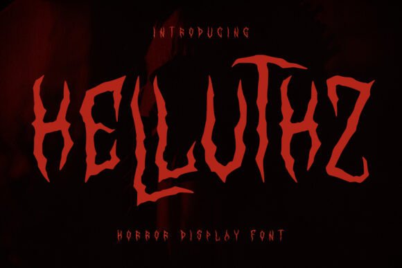 Helluthz Font Review: Handcrafted Horror for Brand Identity