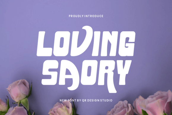 Loving Saory Font: Bold Display Typography for Web Design