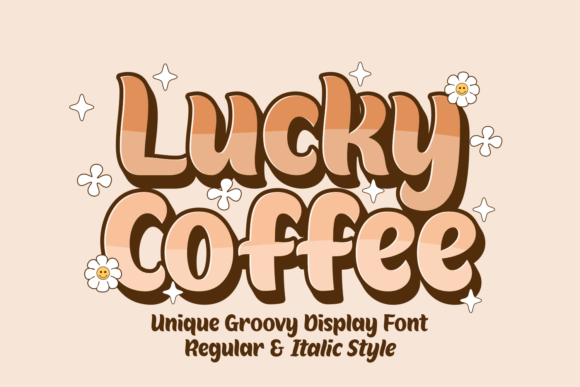 Lucky Coffee Font: A Retro Display Typeface for Campaigns