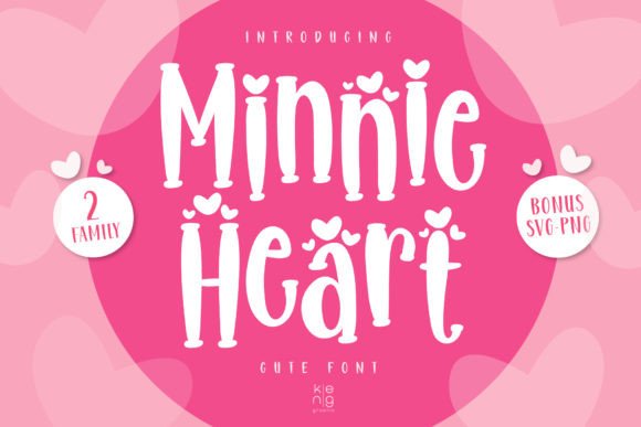 Minnie Heart Font: A Cute Display Typeface for Branding