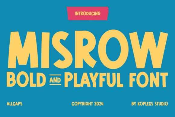 Misrow Font: A Playful Serif for Editorial Design
