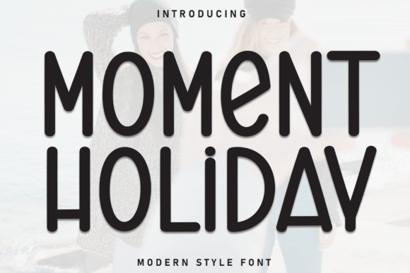 Moment Holiday Font: A Festive Display Typeface for Campaigns