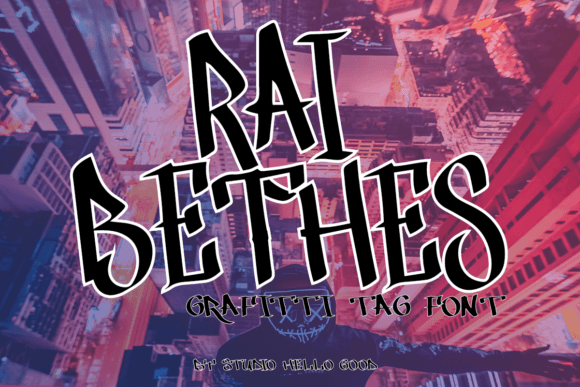 Rai Bethes Font: Edgy Display Type for Makers