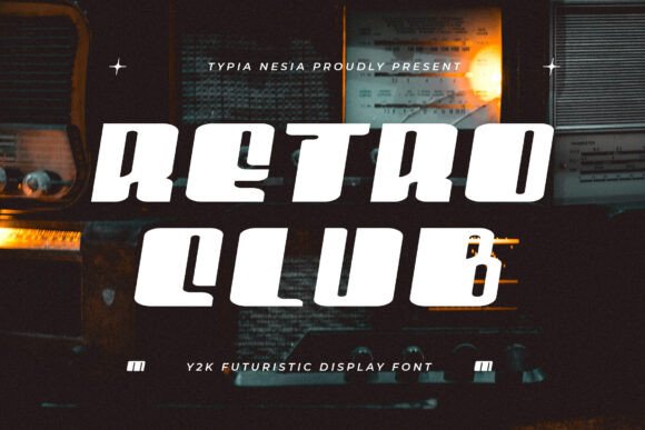 Retro Club Font: Bold Display Type for Modern Crafts