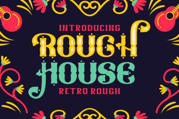 Rough House Font: Retro Display Type for Digital Campaigns