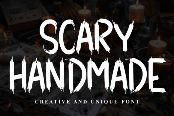 Scary Handmade Font: Sweet Display Type for Crafters
