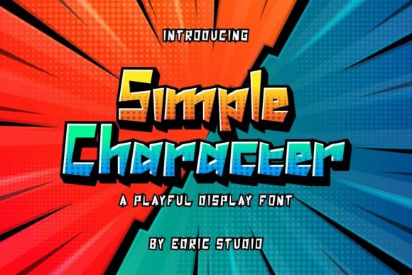 Simple Character Font for Playful Web Design