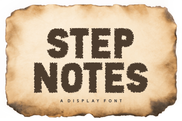 Step Notes Font: Playful Display Typography for Web Design