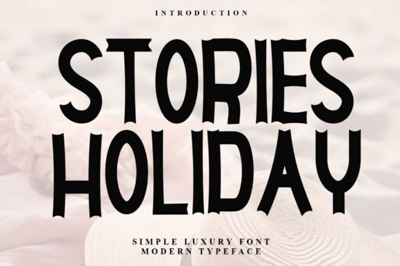 Stories Birthday Font for Warm Web Design