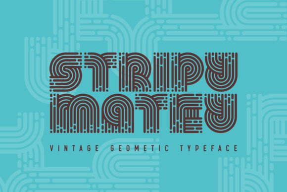 Stripy Matey Font: A Quirky Display Typeface for Branding