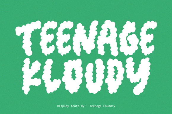 Teenage Kloudy Font Review: A Soft Display Typeface Test