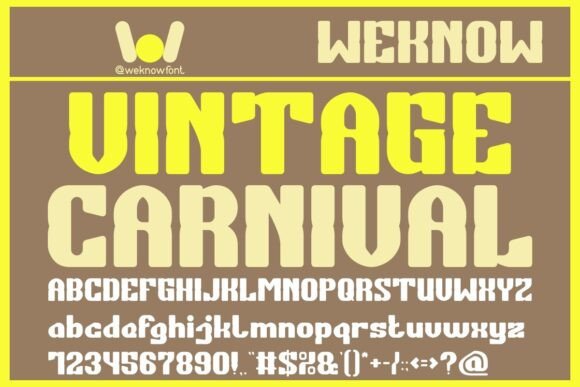 Vintage Carnival Font for Editorial Design