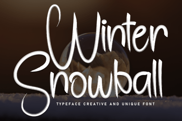 Winter Snowball Font for Editorial Design
